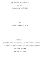 The Nature and origins of the Stakhnov Movement