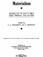 Dialectical And Historical Materialism