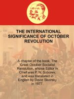 International Significance of October Revolution