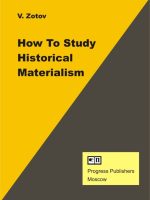 How to Study Historical Materialism