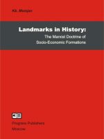 Landmarks in History: A Marxist Doctrine of Socio-Economic Formations