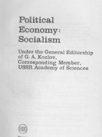 Political Economy: Socialism